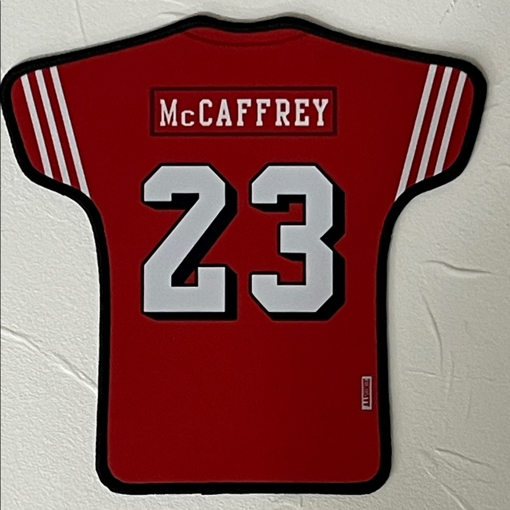 NEW Football Jersey Shape Mousepad — SF 49ers #23 McCaffrey